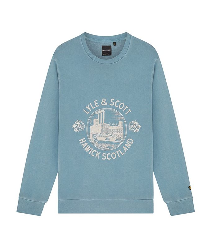Hawick print crew neck