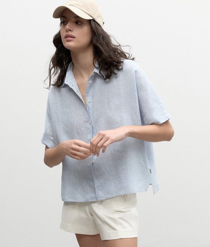 Melaniaalf stripes shirt woman