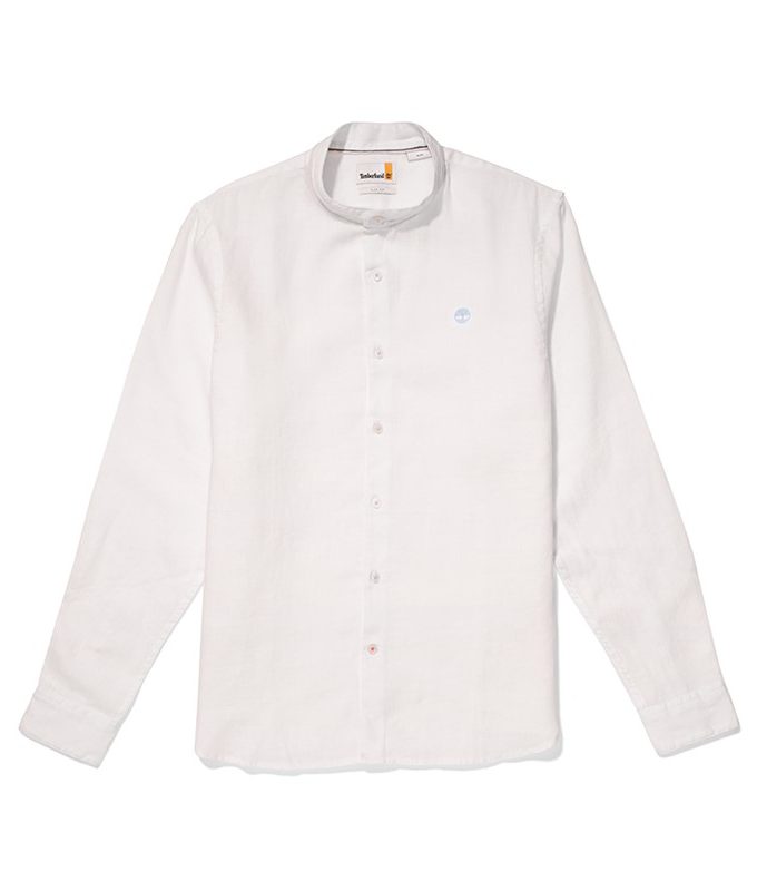 Ls mill river linen korean collar shirt slim