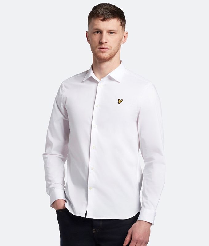 Slim fit poplin shirt
