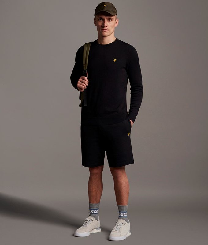 Cotton crew neck jumper