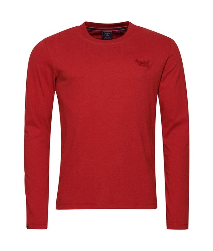 Vintage logo emb l/s top*d1