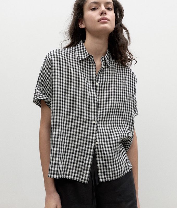 Melaniaalf vichy shirt woman