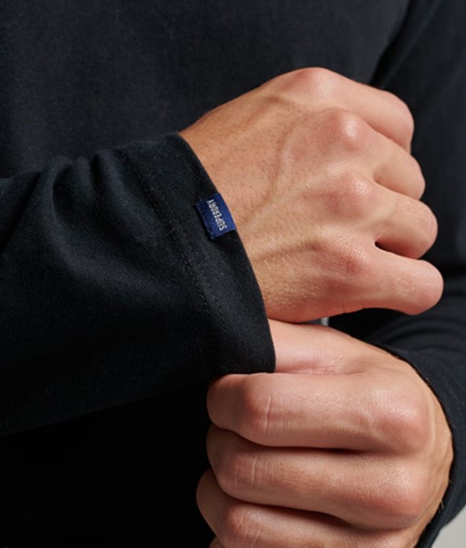 Vintage logo emb l/s top*d1