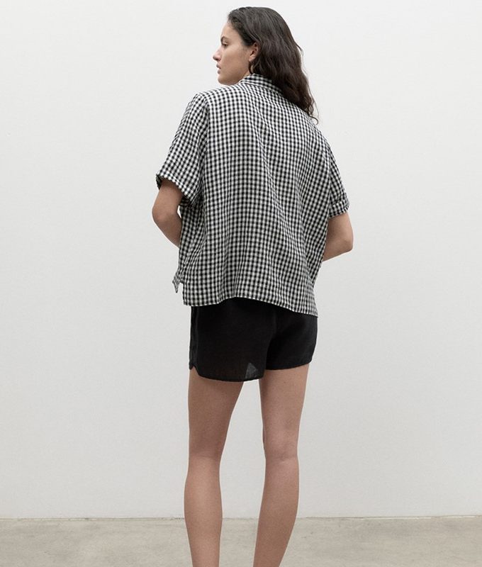 Melaniaalf vichy shirt woman