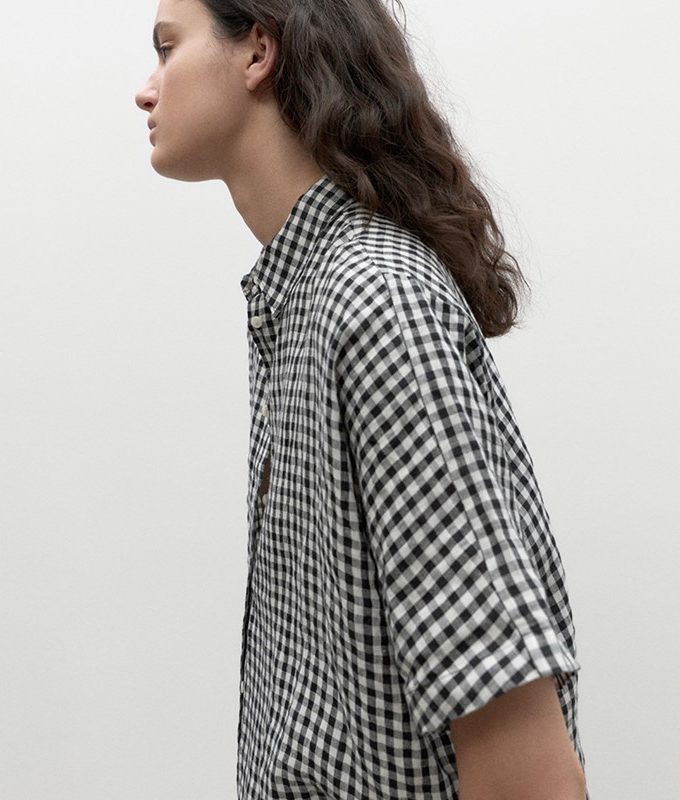 Melaniaalf vichy shirt woman