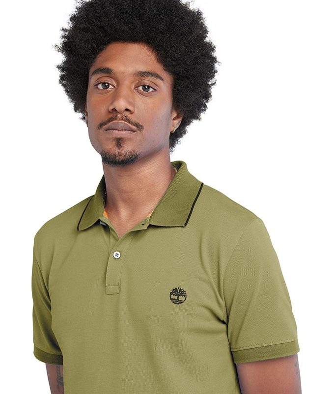 Ss millers river collar neck print polo