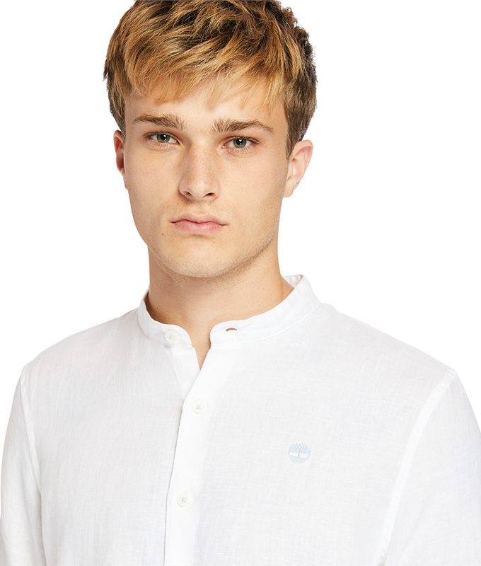 Ls mill river linen korean collar shirt slim