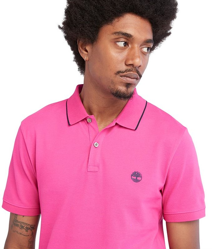 Ss millers river collar neck print polo