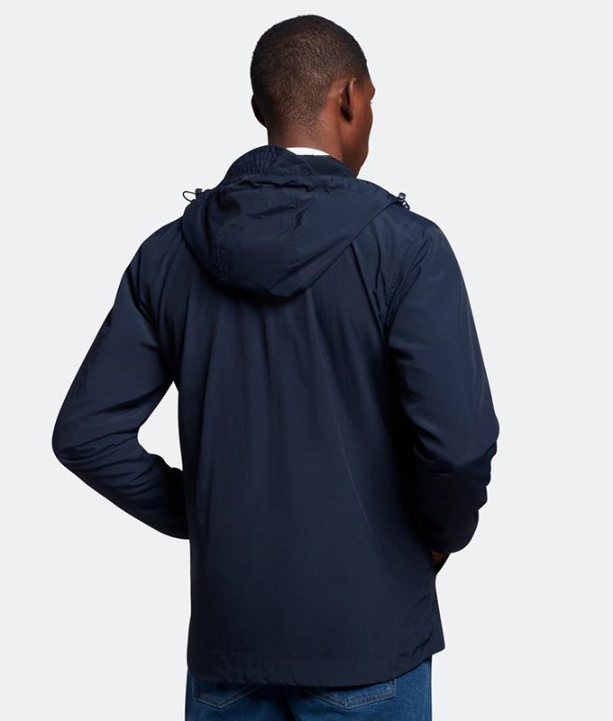 Zip through hooded jacket