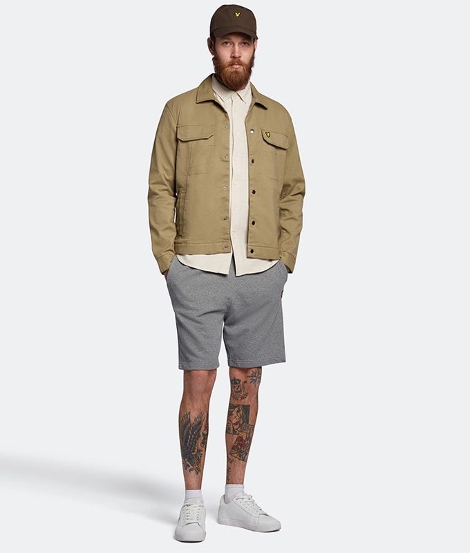 Cotton slub short sleeve shirt