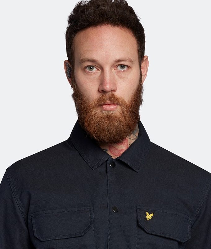 Crest weave overshirt