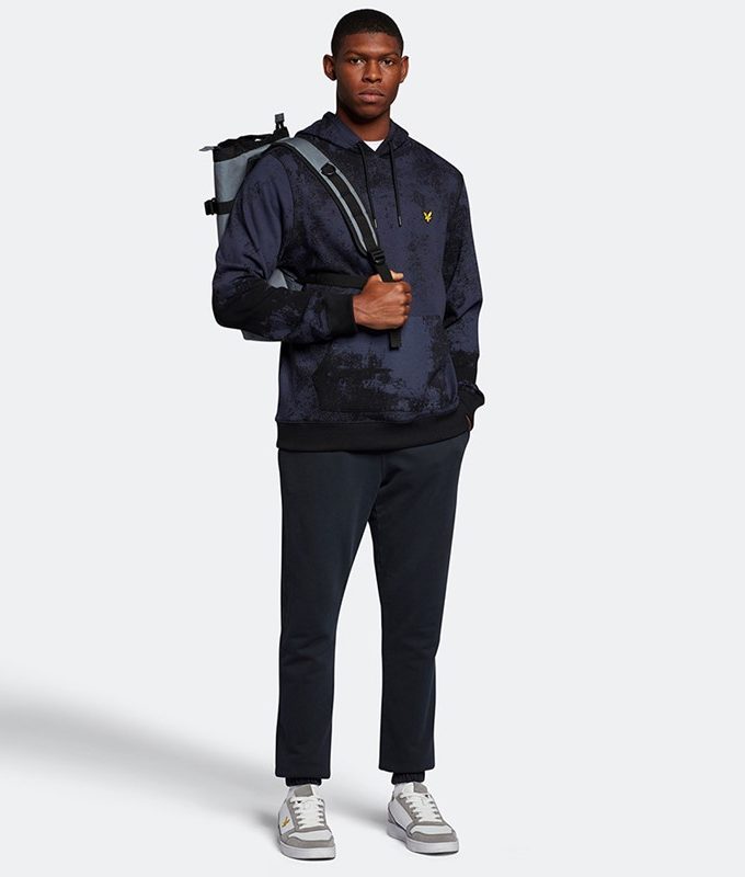 Erosion print hoodie