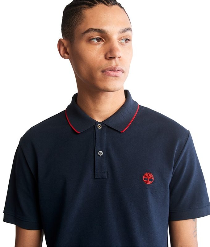Ss millers river collar neck print polo