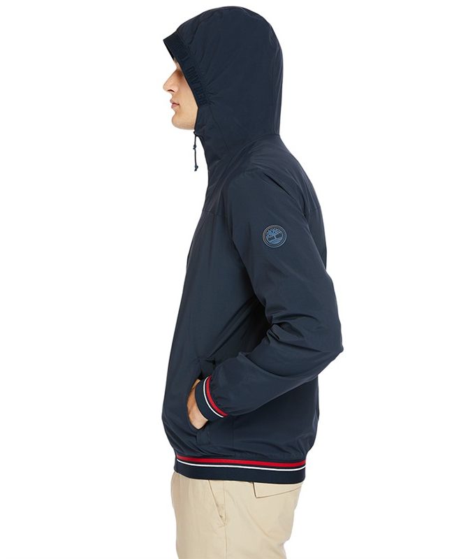 Hooded coastal cool bomber jacket