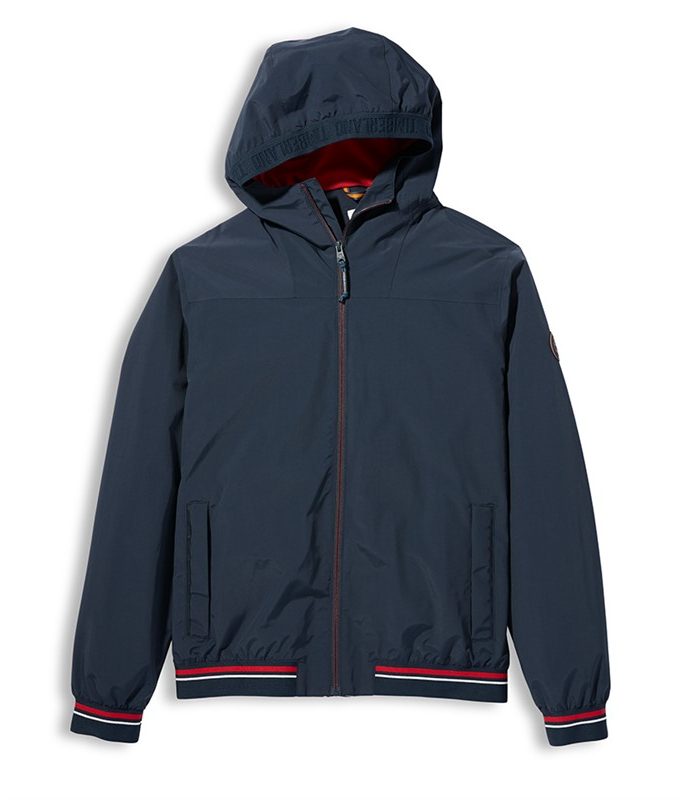 Hooded coastal cool bomber jacket