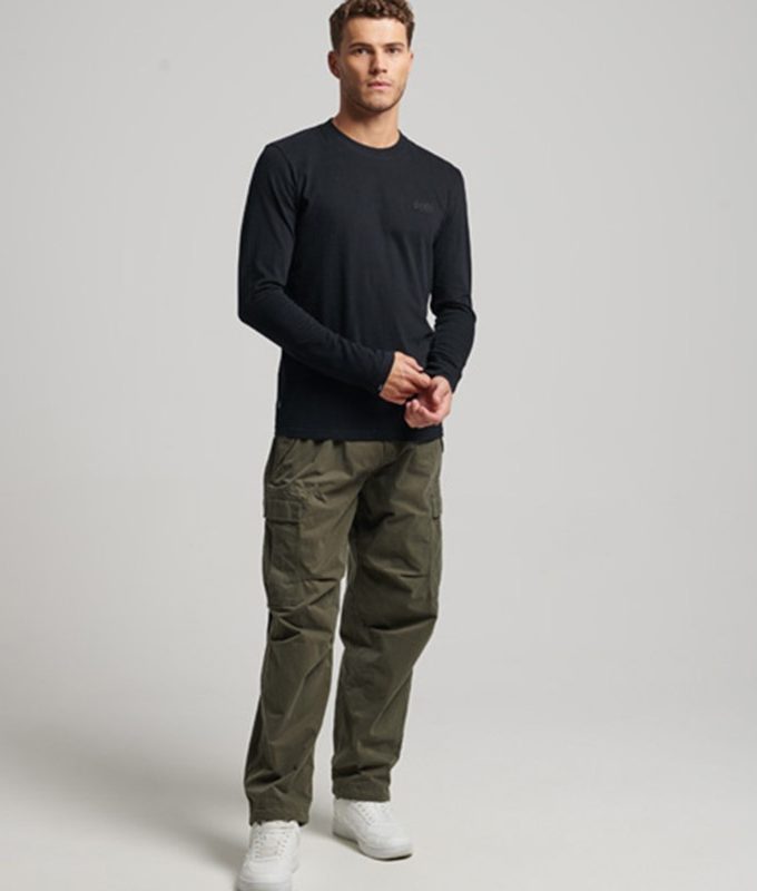 Vintage logo emb l/s top*d1