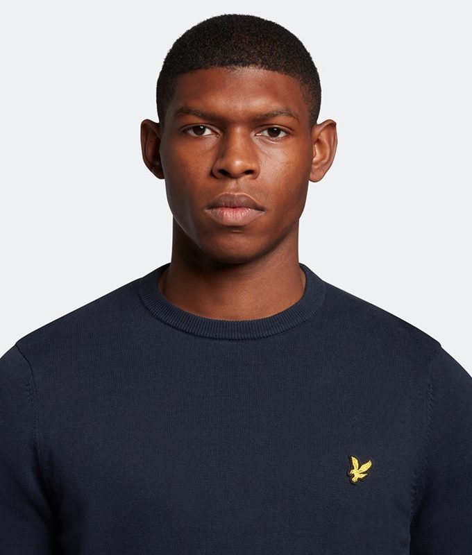 Cotton crew neck jumper