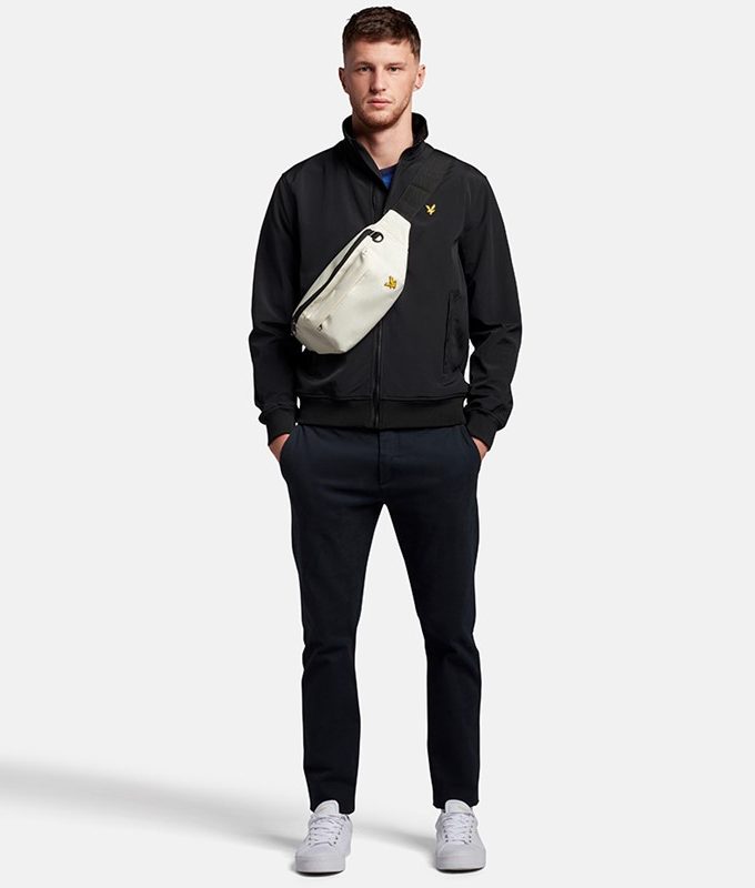 Mesh backed funnel neck jacket