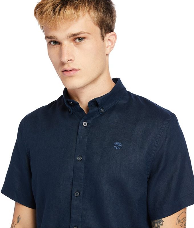 Ss mill river linen shirt slim