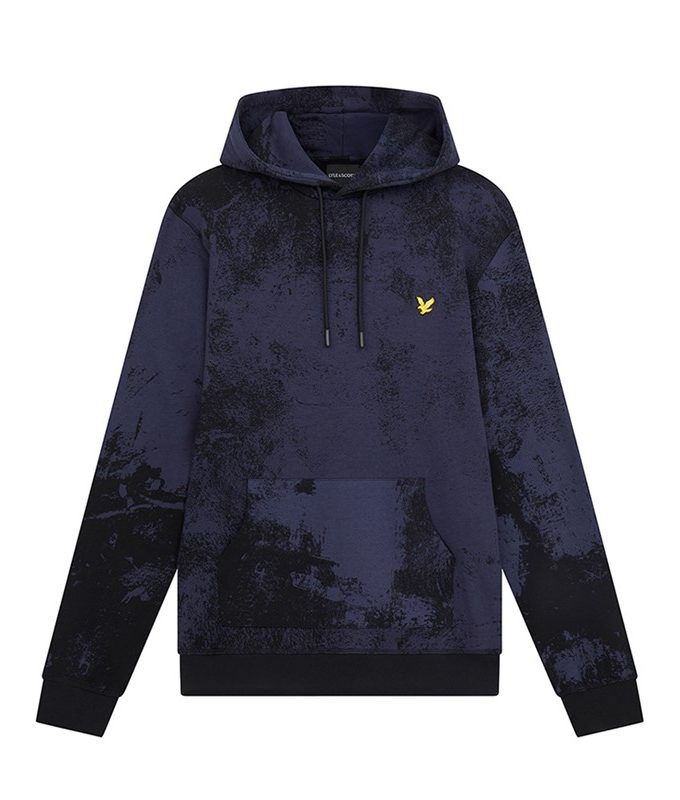 Erosion print hoodie