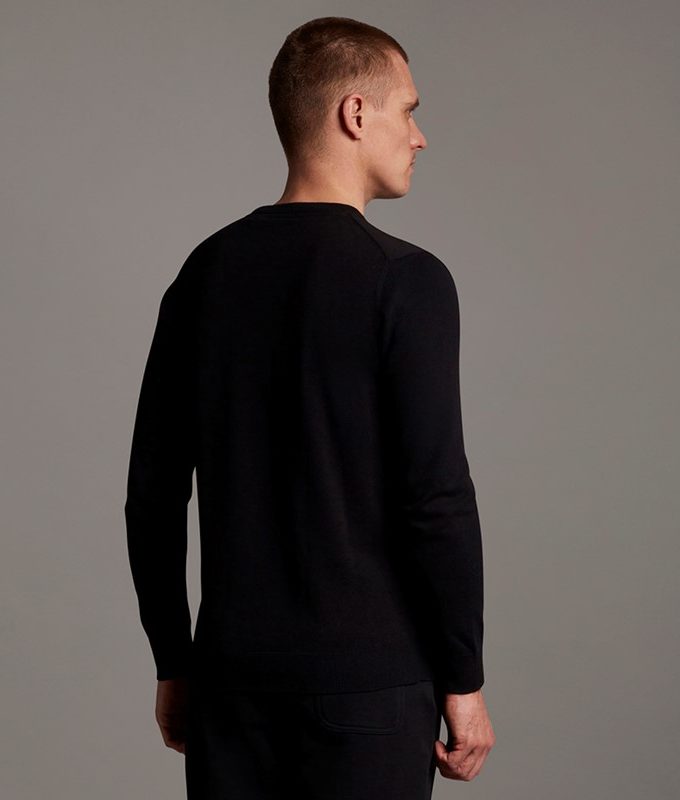 Cotton crew neck jumper