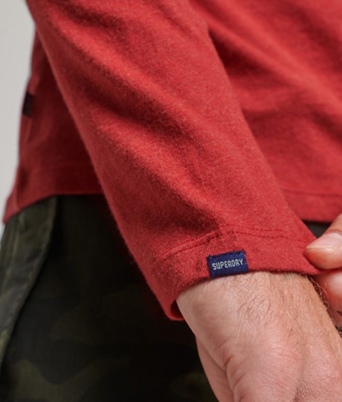 Vintage logo emb l/s top*d1