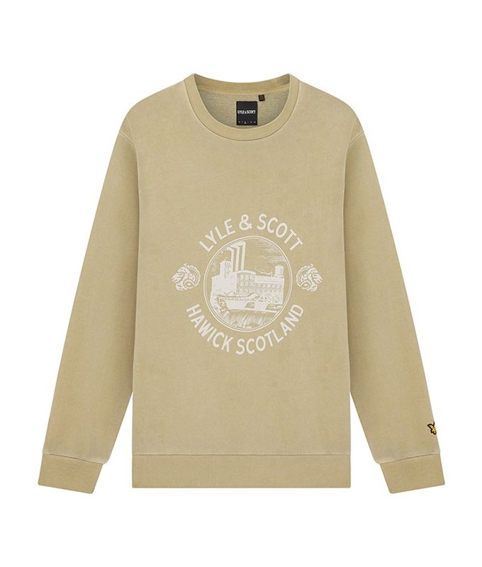 Hawick print crew neck