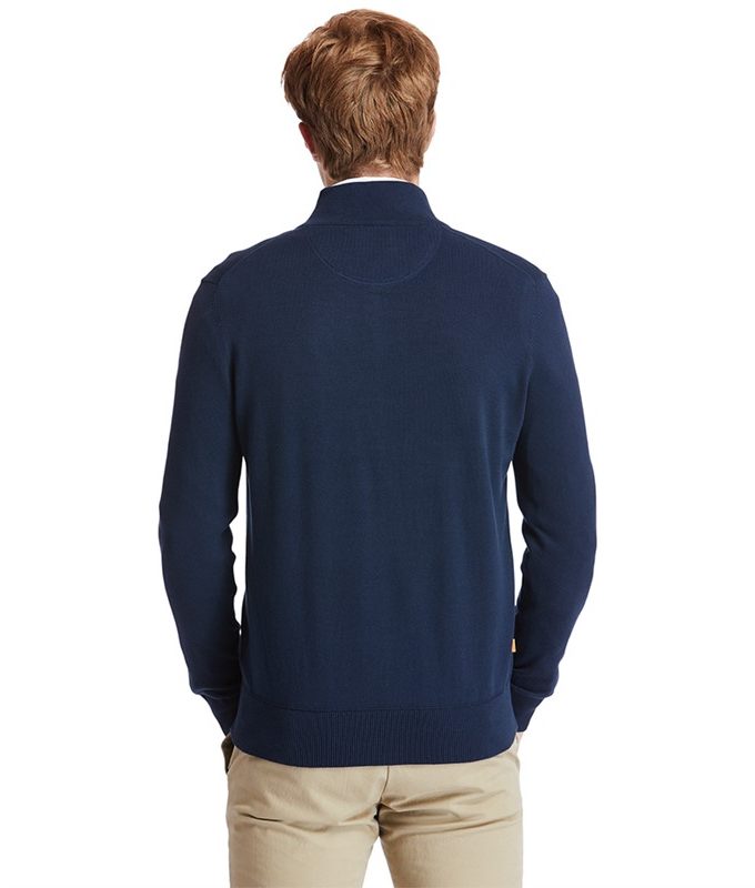 Cotton yd full zip sweater