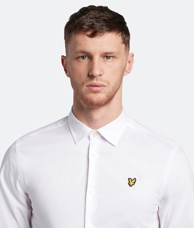 Slim fit poplin shirt