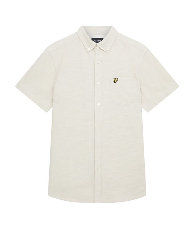 Cotton slub short sleeve shirt