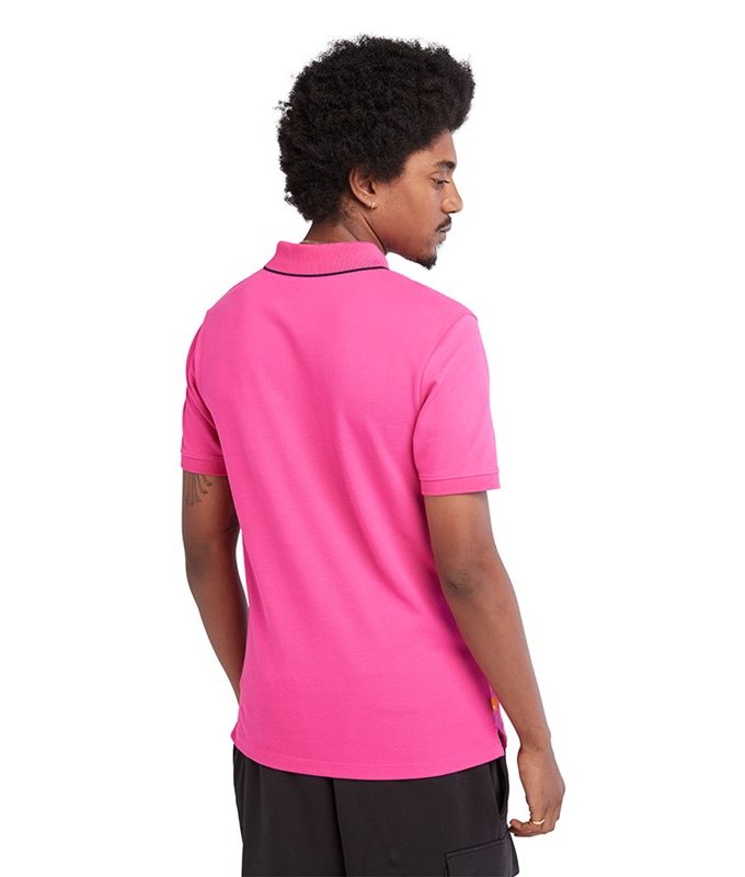 Ss millers river collar neck print polo