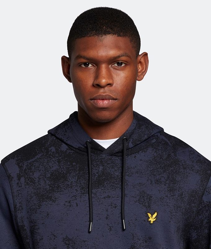 Erosion print hoodie